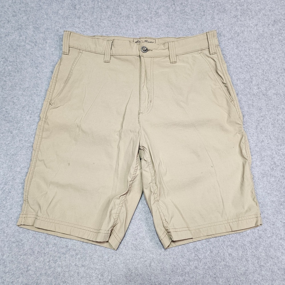Eddie Bauer Travex Cargo Shorts Mens Size 36 Stretch Hiking Performance Outdoors